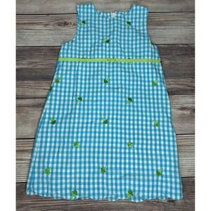 Lilly‎ Pulitzer Checked Embroidered ice cream Cone dress Girls Size 6X